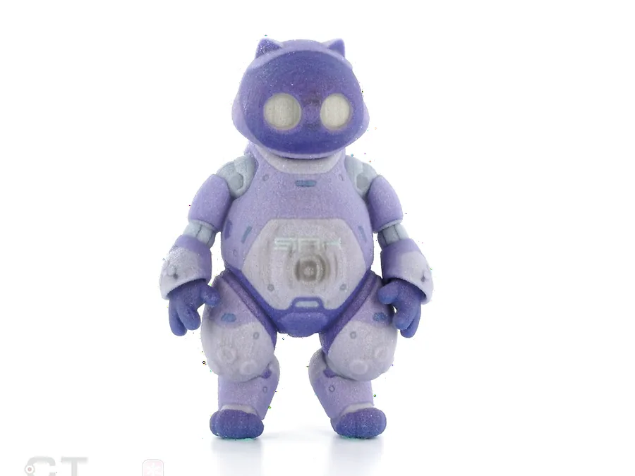 3D printed robot figurine